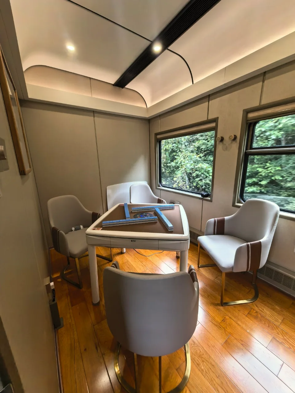 Multifunction carriage aboard the Snow Country Train